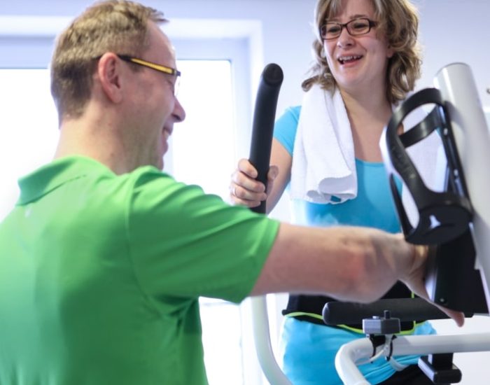 Fitness Training auf dem Crosstrainer